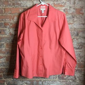 Chico’s Coral Blouse Size 3